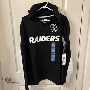 NEW Men’s NFL LAS VEGAS RAIDERS Hooded Sweatshirt Sz L